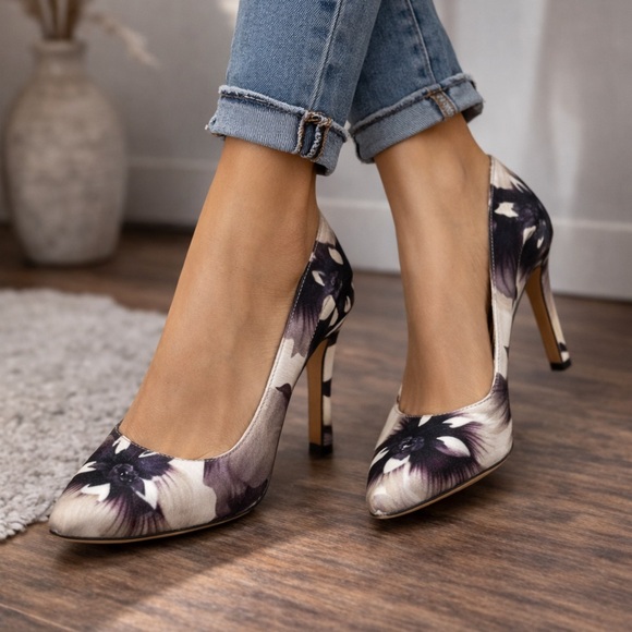 Nine West Shoes - Nine West Floral Print High Heel Pumps – Size 7.5M